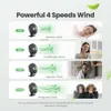 المعجبين Electric Gaiatop Desk Fan محمولة USB Fan 90 مروحة التبريد القابلة للتعديل كتم 4 سرعات ضبط السرعة هادئة مناسبة لمكتب المنزل T220924