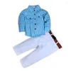 Clothing Sets Children's Autumn Baby Boy Of Clothes Boy's Suit Outerwear / Coat Shirts Jeans 3pcs Set Casual