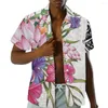 القمصان غير الرسمية للرجال hycool مخصصة تحت عنوان حزب قصير الأكمام هاواي قميص polynesian القبائل 5XL الرجال لأعلى طباعة الأزهار aloha