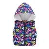 Gilet Épaissir Gilet Chaud Pour Les Filles Grande Taille Fleur Lourde Gilets À Capuchon Plus Velours 2-7 Ans Vêtements Pour Enfants Cadeau D'anniversaire 220927