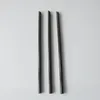 Drinking Straws 100Pcs Black Straw 190mm Long Wedding Party Cocktail Supplies Kitchen Accessories Disposable Individual Packaging Plastic