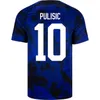 2022 Världscupen Pulisic Soccer Jerseys 22 23 Dest McKennie Aaronson Musah Usas Morgan Lloyd America Football Shirt United States Lletget Men Kids Set Kits Kits