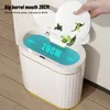 Atık kutuları Joybos Akıllı Sensör Çöpü Elektronik Otomatik Banyo Çöp Evi Tuvalet Dar Dikiş 220927