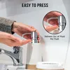 Toptan 28/400 Paslanmaz Çelik El Sabunu Dispenser Pompa Üstleri Normal Plastik Cam Şişeler İçin Üst Losyon Dispenseri RRE14530