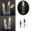 Empty Perfume Bottle 3 5 10 20ml Spray Bottling Lady Travel Cosmetic Separate Glass Containers Portable Plated Silver Gold Black 3ml