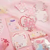 Notatki Dimi 50pcs Pack Die Cut Sereis Memo PAD Cute Girl White Kraft Paper Note Kawaii Notebook Deco Scrapbooking DIY Journaling 220927