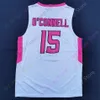 Mitch 2020 New NCAA College Creighton Bluejays Jerseys 15 O'Connell Basketball Jersey All Stitched and Brodery