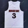 Mitch Custom NCAA Duquesne Dukes Basketball Jerseys College Sencere Carry Baylee Steele Michael Hughes Marcus Weathers Maceo Austin Nixon