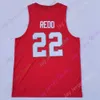 Mitch 2020 Новый NCAA штат Огайо Штат Баккеей Джерси 22 Redo College Basketball Jersey Red Size Молодежная вышивка для взрослых