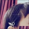 Fermagli per capelli Barrettes Fermagli per capelli retrò Personalità Moda originale Belle piccole forbici Clip laterale Lega Accessori per capelli semplici Dhrf0