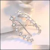 Charm 925 Sterling Sier Earrings Retro Simple Seven Cubic Zirconia Stars Pop Earring Jewelry Drop Delivery 2021 Dhseller2010 Dhdet