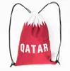 2022 Katar Dünya Kupası Futbol Malzemeleri Banner Bayraklar Ulusal Bayrak Futbolları Drawstring Sırt Çantası Sırt Çantaları Hatıra Hediyesi