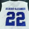 Mitch 2020 Новый колледж NCAA College Kentucky Wildcats Jerseys 22 Gilgeous-Alexander Basketball Jerse