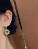 Pendientes de tuerca LR Esmeralda joyería fina oro de 18 quilates verde 3,98 quilates gota femenina para mujer