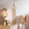 Gebreide macrame muur hangend tapijt Home Decor voor slaapkamer geweven boho tapijthangen