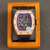 SuperClone RM030Watches手首の高級デザイナーホローメンズファッションレジャーバレルカレンダーダイヤル性格