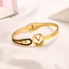 Projektant Banles Bolernie luksusowe urok Bracelets Kobiet liter biżuteria Wyjęte stal nierdzewna 18K Gold Mankiet Mankiet Akcesoria modowe