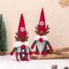 Noel Elk Yüzsüz Yaşsız Bebek Gnomes Antlers Cüce Noel Dekor Hediyeleri