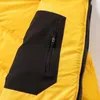 2023mens jaquetas puffer jaqueta com capuz zíper parkas mulheres colete carta impressão quente casais de inverno amarelo preto conjunto designer casaco outerwear para roupas masculinas