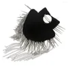 Broches 1 paire Punk Goth Rivet Spike Stud épaulette épaule planche marque accessoire de Costume