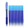 11PCS/lot 0.5mm Erasable Ballpoint Pen Set Blue/Black/Green/Red Ink Magic Refill For School Office Student Writing Tool