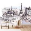 Wallpapers 3d wallpaper moderne abstracte toren aquarel muurschildering hand geschilderd stadslandschap kunstmuurpapier woonkamer tv -bank slaapkamer decor 220927