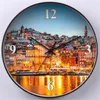 Wandklokken 12 inch klok eenvoudig horloge licht luxe modern landschap rustig kwarts slaapkamer woonkamer studeer huisdecoratie