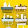 Bathroom Storage Organization Punch Kitchen Shower Shelf Suction Basket Caddy Hook Rack Drop Delivery 2021 Home Garden Housekee Orga Dhuvg