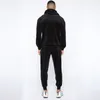 Men s Tracksuits Winter Warm Hoodie Men Fashion Solid Two Piece Sets Autumn Casual Long Sleeve Hooded Sweatshirt And Pants Suits Mens 220926