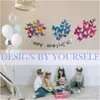 Party Decoration Butterfly Wall Decor 24/ 3D Butterflies Stickers For Decorations With Magnetspurple 24 Drop Delivery 2022 Yydhhome Ambpt