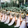 Sashes Romantic Garden Wedding Chave Chave Back Sashes Decora￧￣o de banquetes Anivers￡rio de Natal Cadeira de casamento formal Sashes GCB15799