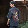 Pigiama da uomo Traditioal Pigiama giapponese Set da uomo Yukata Kimono Cotone Uomo Allentato Giappone Abbigliamento da casa Pigiameria Accappatoio Abbigliamento per il tempo libero A52508 220924