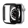 360 Full Cover PC Cases With Button Tempered Glass Film Screen Protector For Apple Watch Cases 8 7 6 5 4 3 2 1 SE 49mm 45mm 44mm 42mm 41mm 40mm 38mm With Retail Package