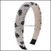 Fasce per capelli con strass di cristallo naturale Accessori per capelli Retro spugna elastica per donna Hoop Bling Fashion Lady Fasce per capelli Consegna di goccia 2021 Dhf9D