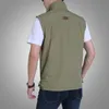 Coletes homens coletes homens casaco de verão tático tático fino casual gilet Outwearwear multi bolso de pesca viajar jaqueta jaqueta jaleco masculino chalecos 220926