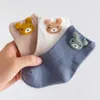 3 Pairs/Lot Baby Cotton Socks Cartoon Patch Boy Girl Sock Newborn Soft Socks Kids Clothing 20220927 E3