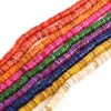 P￤rlor 170 st/strand 8mm f￤rgat skal L￶st runt Multicolor DIY Making Halsband Spacer smyckesfynd 1Strand