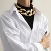 Choker Jewelry Punk Metal Cool Wind Geometric Necklace Exaggerated Female Personality Thick Chain And Mixed Color