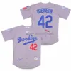 Vintage Movie College Baseball Wears Jersey 34 Fernando Valenzuela 1981 42 Jackie Robinson 1955 32 Sandy Koufax Jerseys 1955
