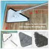 Mops Triangle Rotatable head Glass Window Cleaning Brush Telescopic Rod Dry Wet Double Side Household Accessories 220927