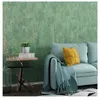 Wallpapers American Country Dark Green Wallpaper Solid Color Retro Nostalgic Style Bedroom Living Room Non-Woven Background