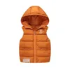 Gilet Enfants Vers Le Bas Gilet Filles À Capuche Veste D'hiver Gilets Garçon Bébé Automne Survêtement Manteaux 3-8 Ans Enfants Vêtements Chauds 220927