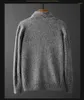 Männer Pullover 2022 Herbst Männer Mode Vintage Langarm Strickjacke Männlich England Stil Casual Einfarbig Taste Pullover Tops K67