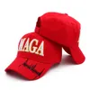 Nya Trump Maga Baseball Party Hats 3D broderade 2024 Kampanjhatt