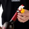 Cartoon Papai Noel Stoppers Bar Tools Decora￧￵es de festa de Natal Metal Champagne Wine Rolhas abridor de garrafas BBB15950