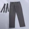 Men's Suits 2022 Autumn Winter Men's Fashion Long Casual Trousers Male Solid Color Straight Pants Men Business Woolen A328