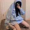 Sweats à capuche pour femmes Sweatshirts Anime graphique à manches longues Kawaii Casual Sweat à capuche Femmes Harajuku Fairycore Chemise mignonne Y2k Esthétique Alt Vêtements Mode coréenne 220926