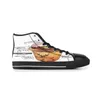 DIY aangepaste schoenen klassiek canvas high cut skateboard casual drievoudige zwart acceptatie aanpassing uv printende heren dames sport sneakers waterdicht maat 38-45