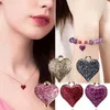 Bracelets de charme Mode 20pcs Femmes Coeur Forme Charmes Bling Pour Bijoux Cadeaux Faire Saint Valentin DIY Boucle D'oreille Bracelet Collier