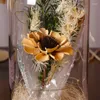 Decoratieve bloemen LED GLAS COVER Gedroogde bloem gedroogd boeket Rose Kerstmis Decoratie Valentijnsdag Gift voor vriendin